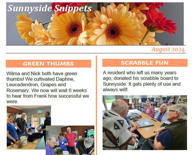 Latest Sunnyside Snippets now available